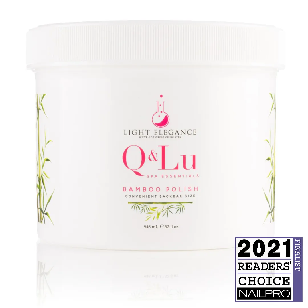 Light Elegance Q&Lu Bamboo Polish skrubb 8 oz lavendel