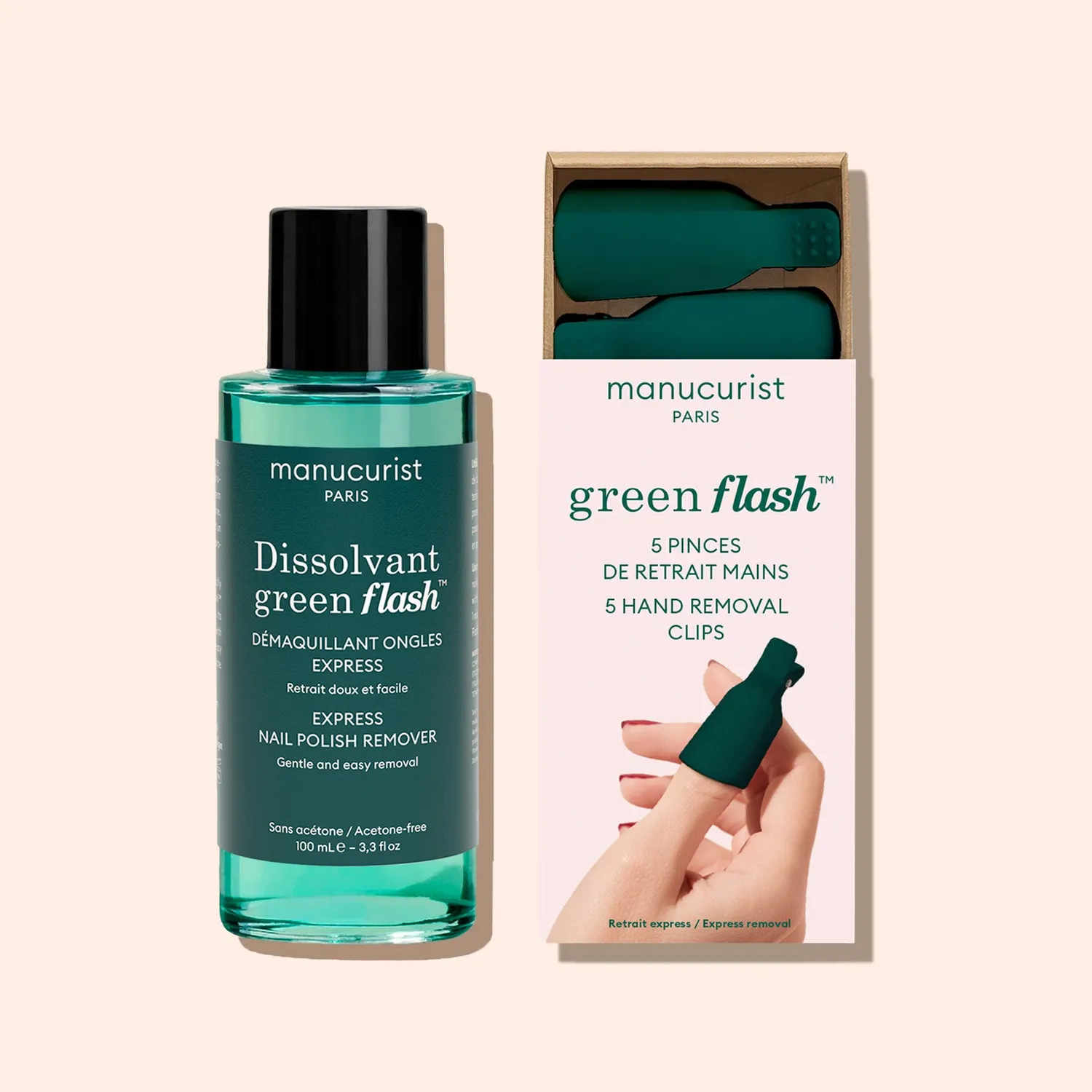 Manucurist Green Flash fjerner duo acetonfri