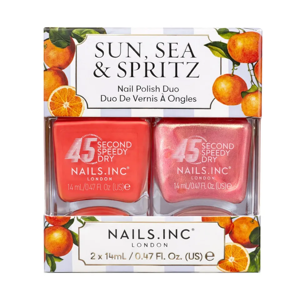Nails Inc London 45 Second Speedy Gloss neglelakk duo sol sommer