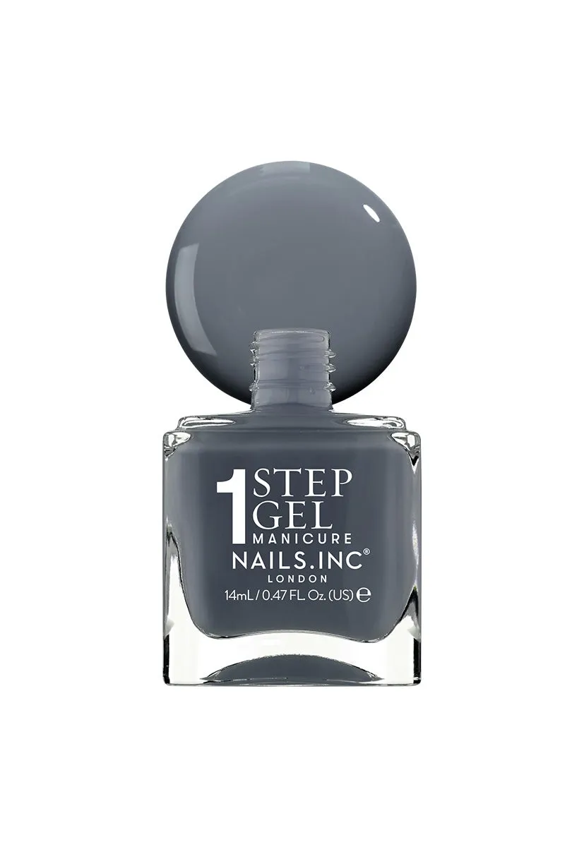 Nails Inc It's Topless Emily neglelakk sølv gel-effekt