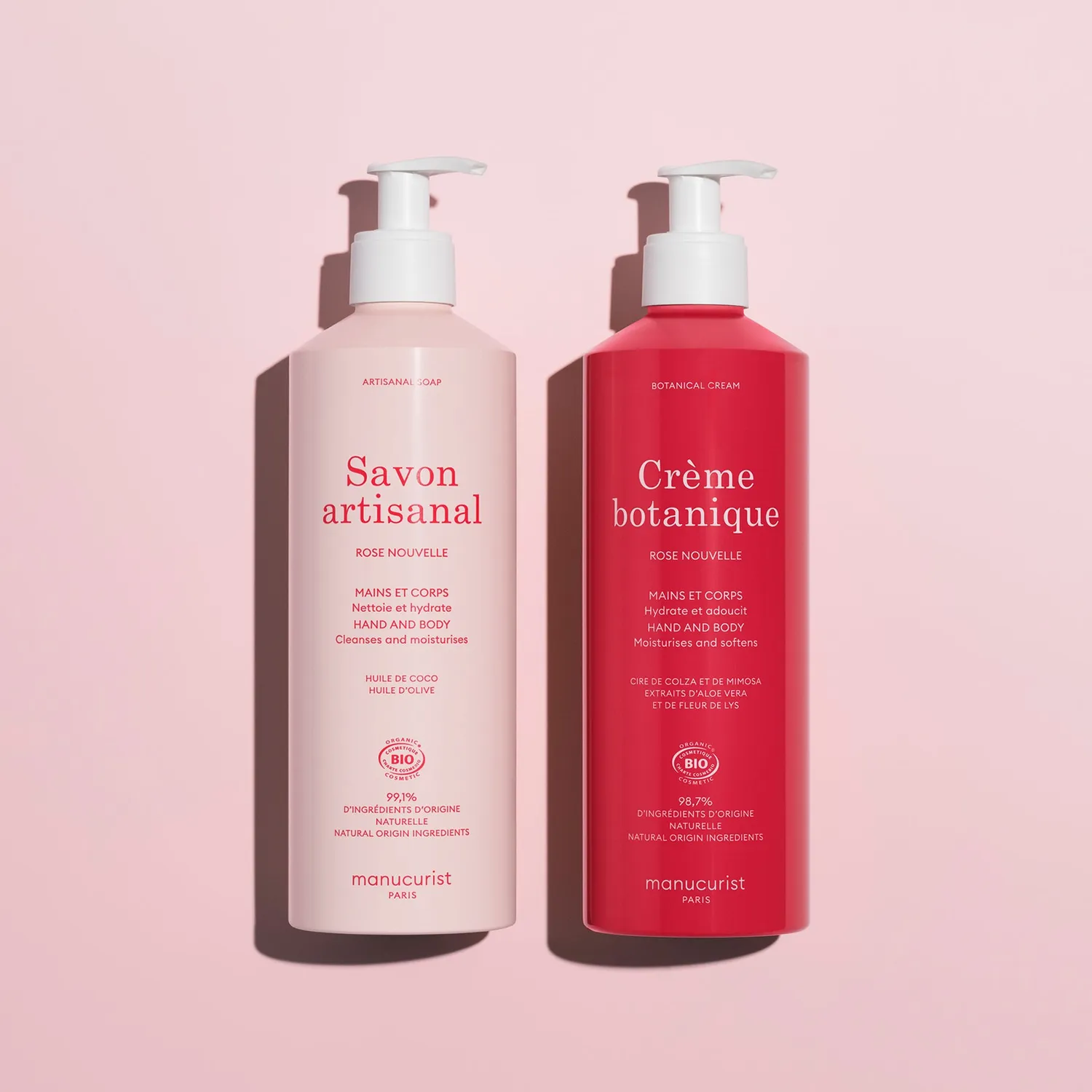 Manucurist Rose Nouvelle håndsåpe 500 ml organisk