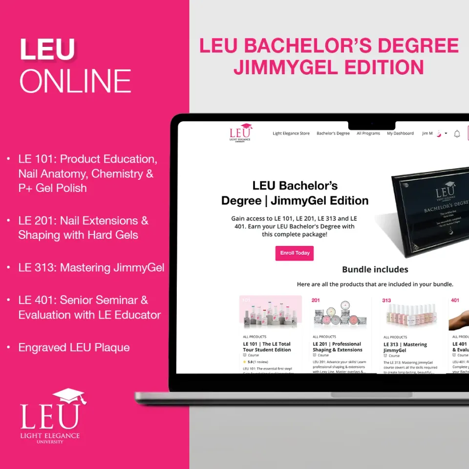 Light Elegance LEU 2.0 Bachelor nettkurs JimmyGel