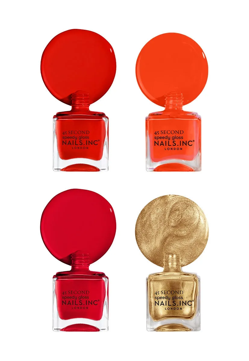 Nails Inc Lunar New Year neglelakk 4-pakning creme