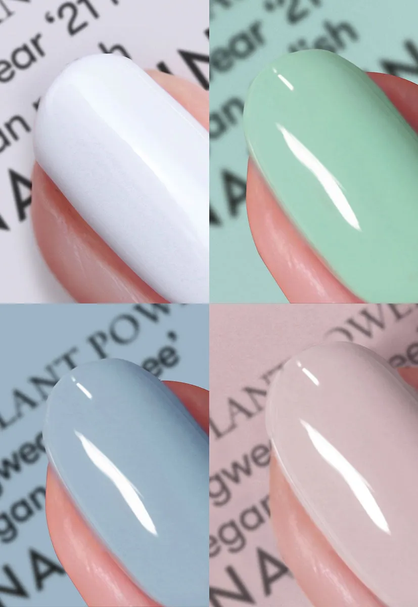 Nails Inc London Nail Neutrals neglelakksett 4-pakn nude