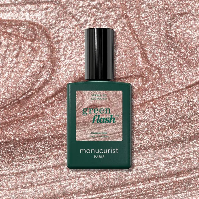 Manucurist Green Flash Cosmic Rose neglelakk skimmerrosa