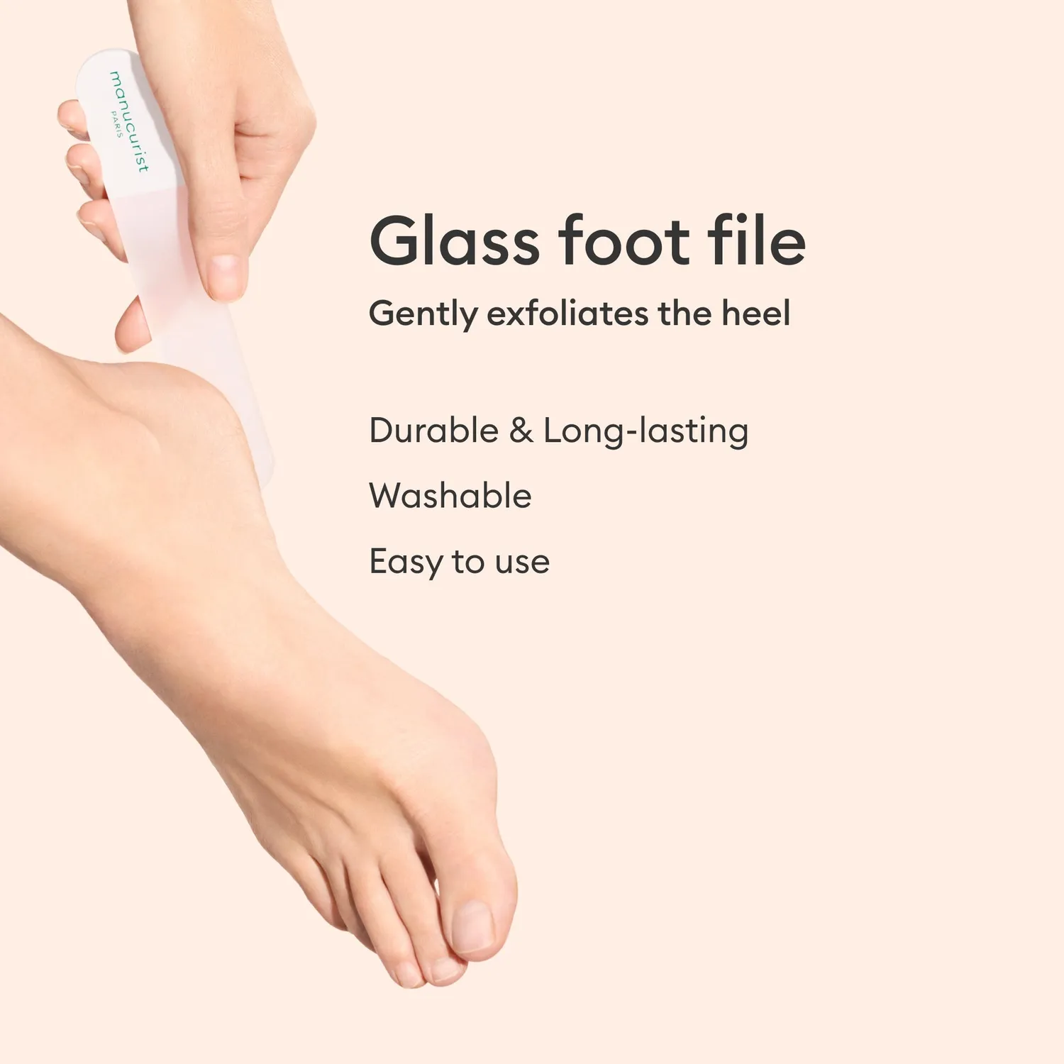 Manucurist Glass Foot File fotfil glass gjenbrukbar