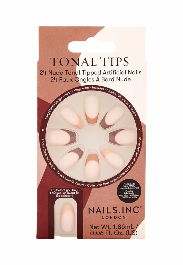 Nails Inc Tonal Tips løsnegler naturlige toner