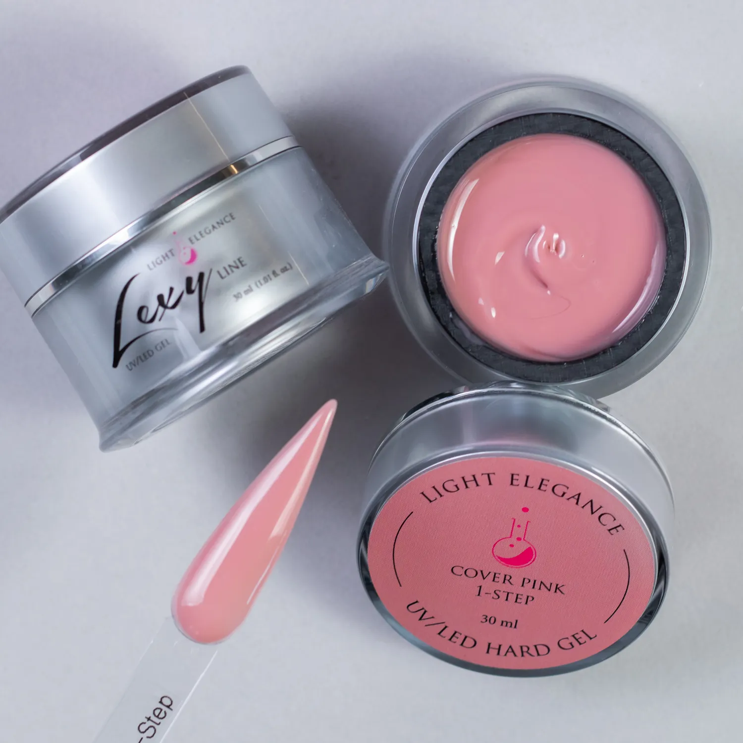 Light Elegance Lexy Line Cover Pink 1-Step bygggel 30 ml dekkende rosa