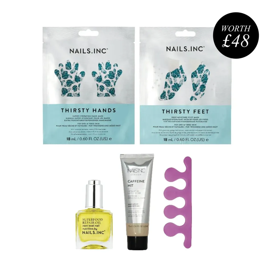 Nails Inc London Hand & Foot Care pleiesett 5-pk fuktgivende