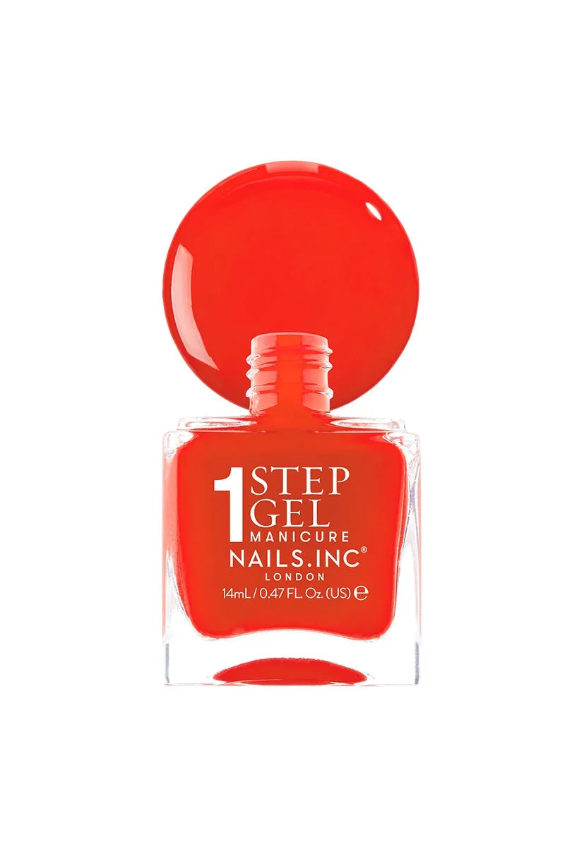 Nails Inc It's Topless Jennifer neglelakk rød 1-step