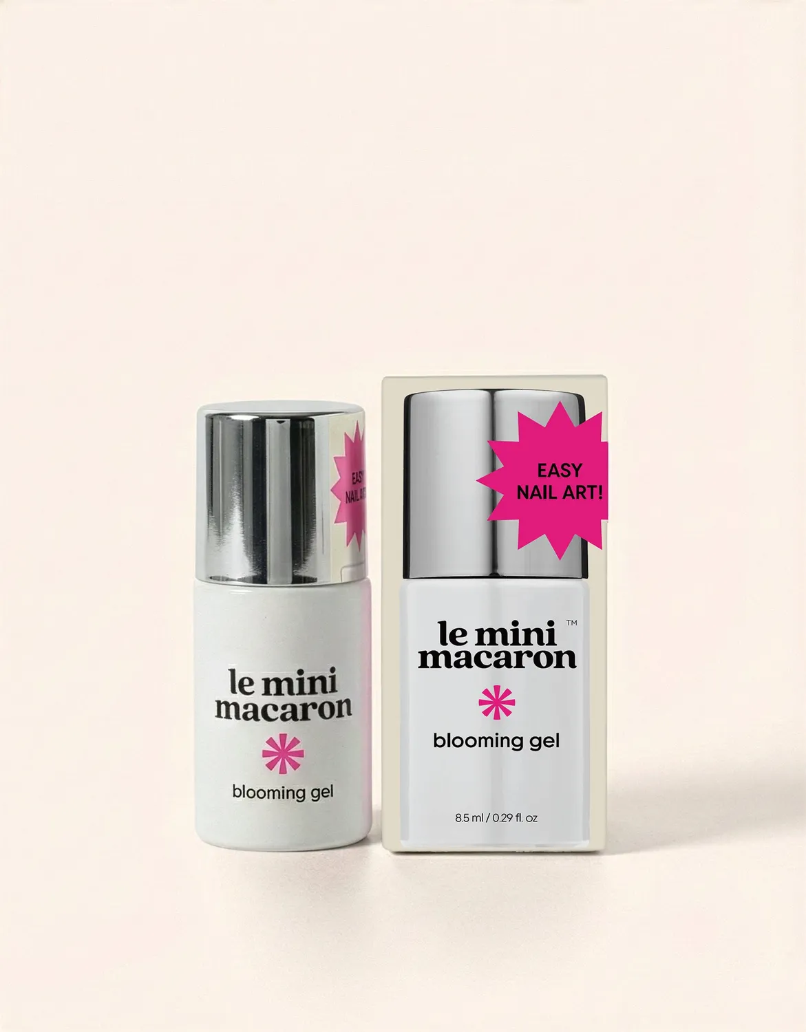 Le Mini Macaron Blooming Gel neglegel transparent nailart