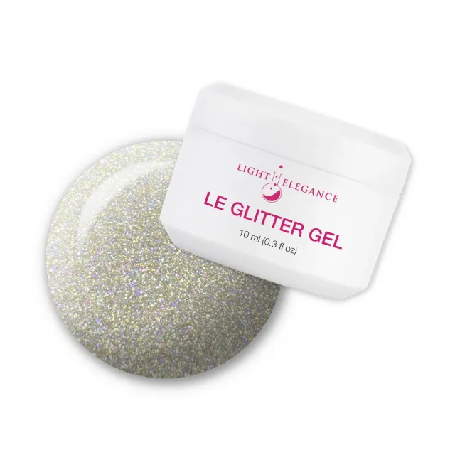 Light Elegance Glitter That Never Sleeps neglegelé sølv 10 ml