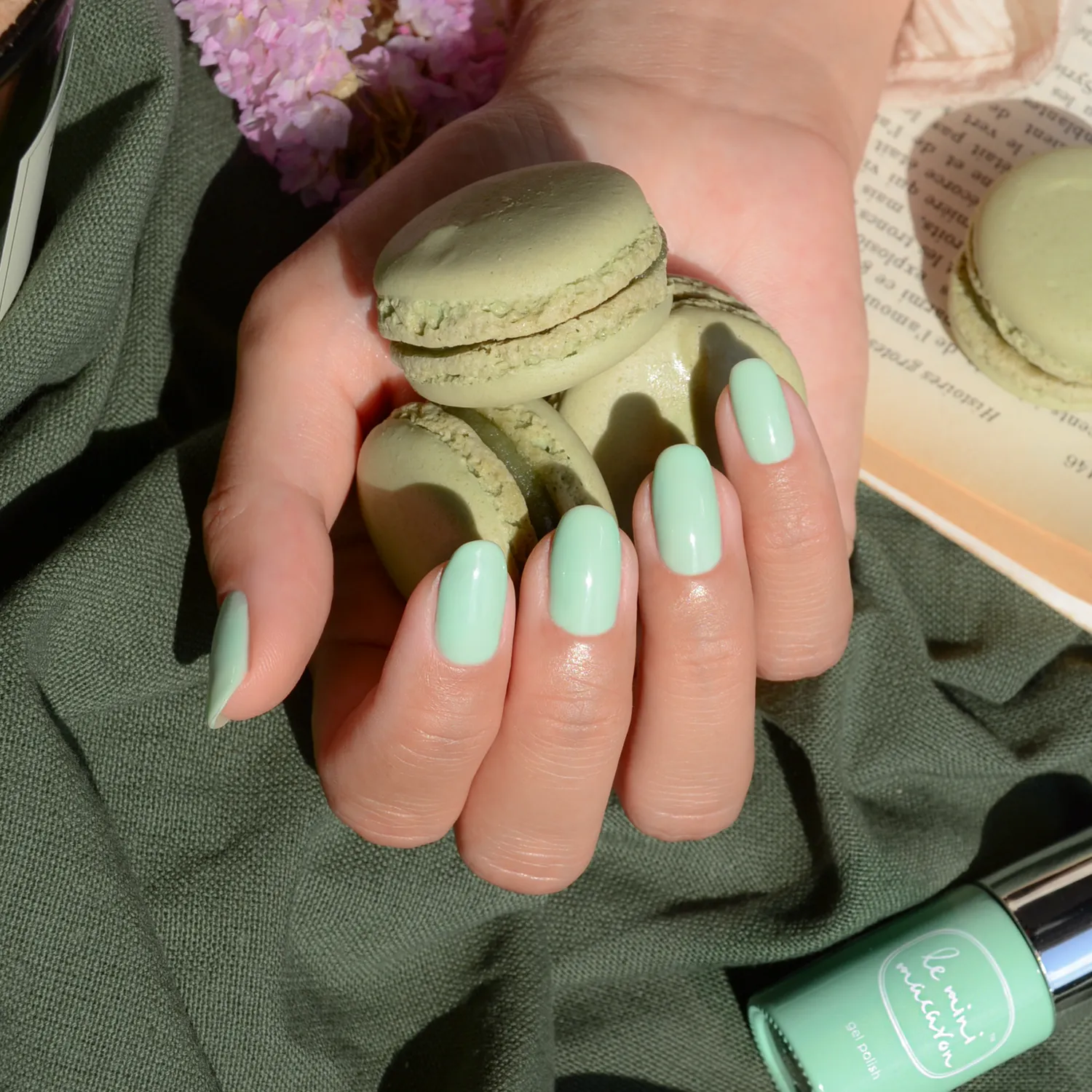 Le Mini Macaron Pistachio gellakk 8,5 ml lys grønn