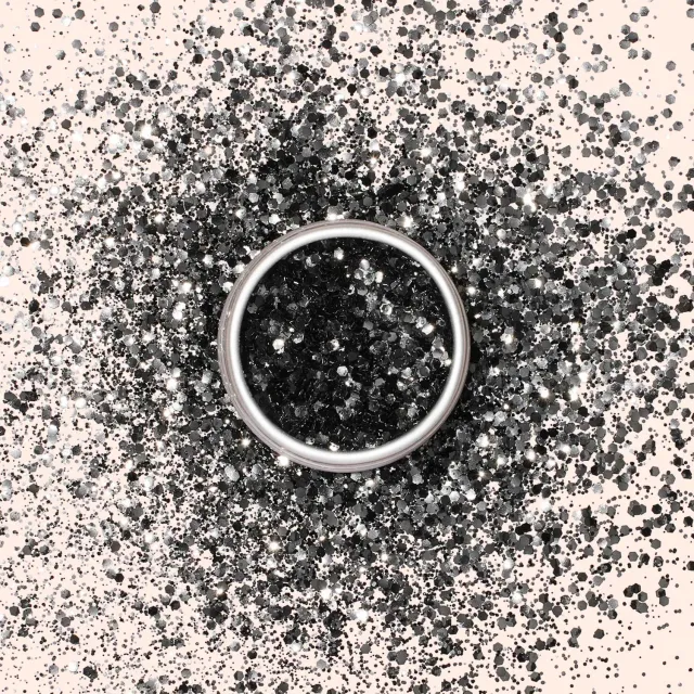 Manucurist Black Diamond negleglitter biologisk nedbrytbar