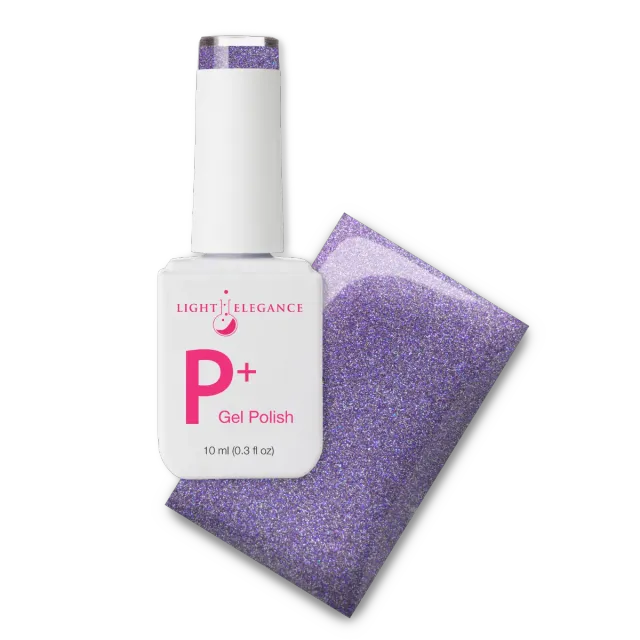 Light Elegance P+ Supernova glitter gel polish 10 ml lilla