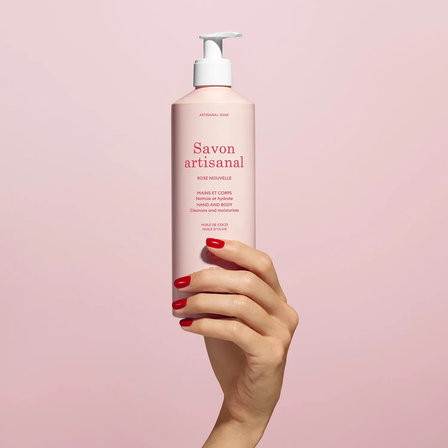 Manucurist Rose Nouvelle håndsåpe 500 ml organisk