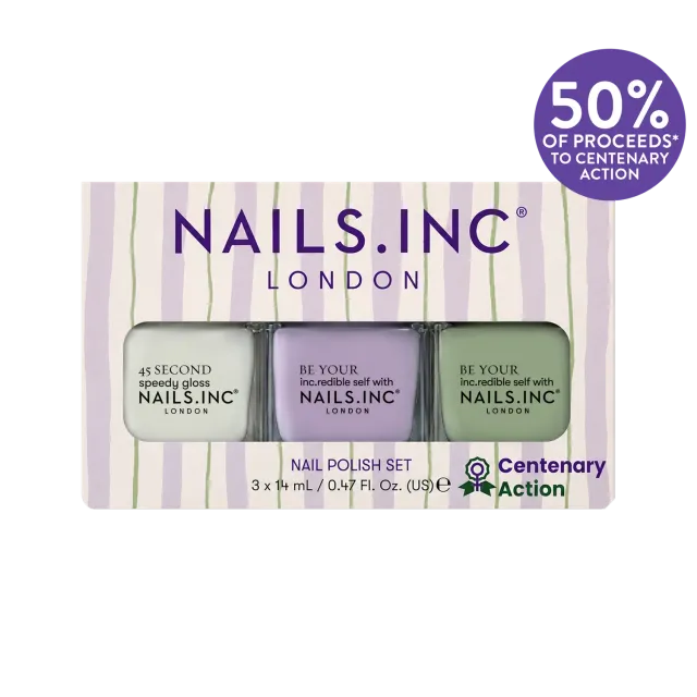 Nails Inc London Suffragette Stripes neglelakksett