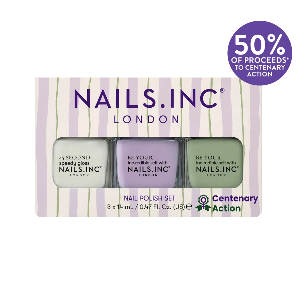 Nails Inc London Suffragette Stripes neglelakksett