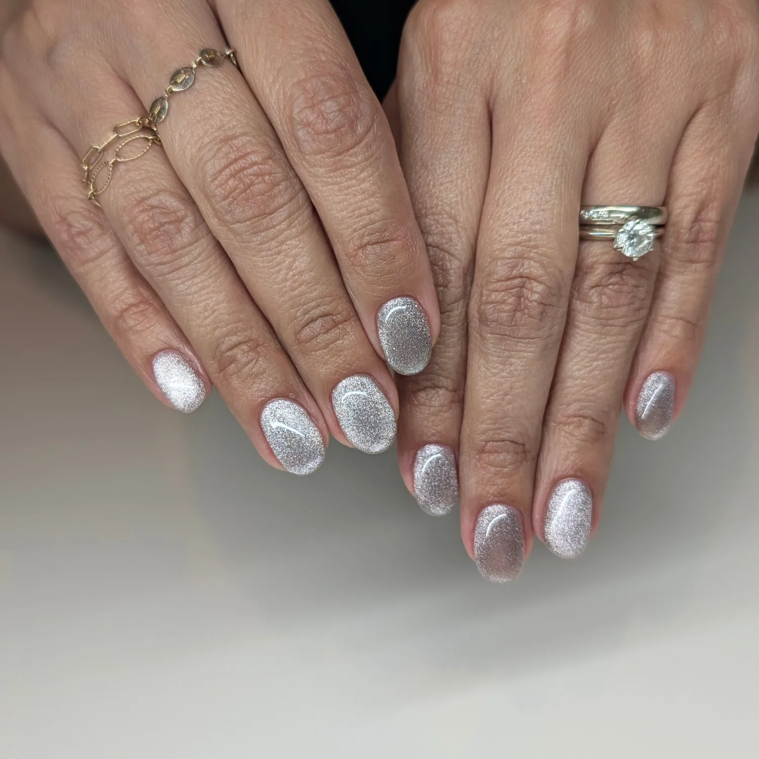 Light Elegance P+ Ice Kitty gelelakk 10 ml sølv cateye