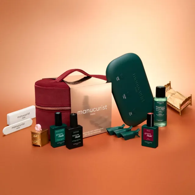 Manucurist Green Flash Discovery Kit neglelakksett 1 farge lampe