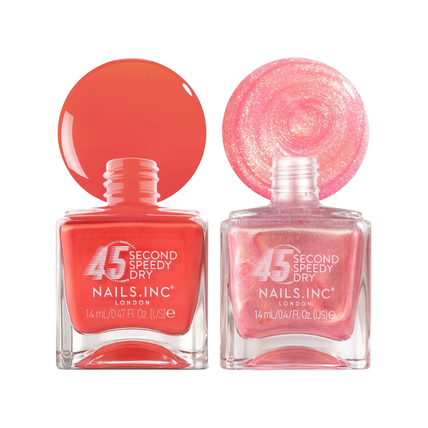 Nails Inc London 45 Second Speedy Gloss neglelakk duo sol sommer