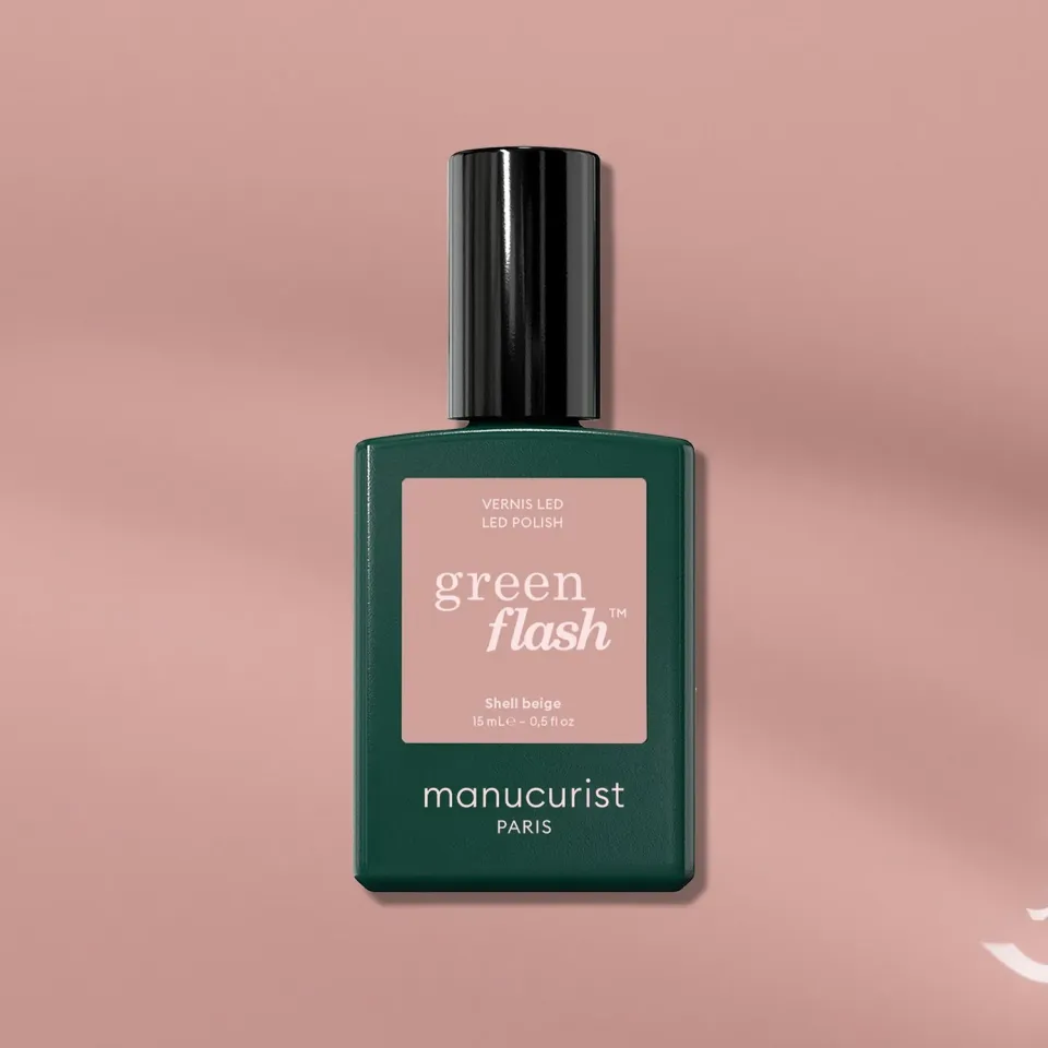 Manucurist Green Flash Shell Beige gel neglelakk nude