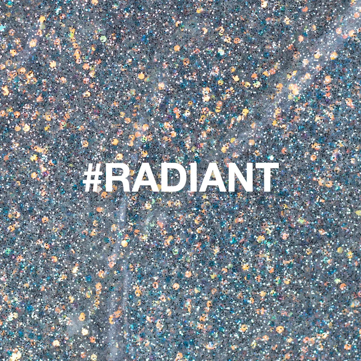 Light Elegance Radiant glittergel 10 ml sølv opal