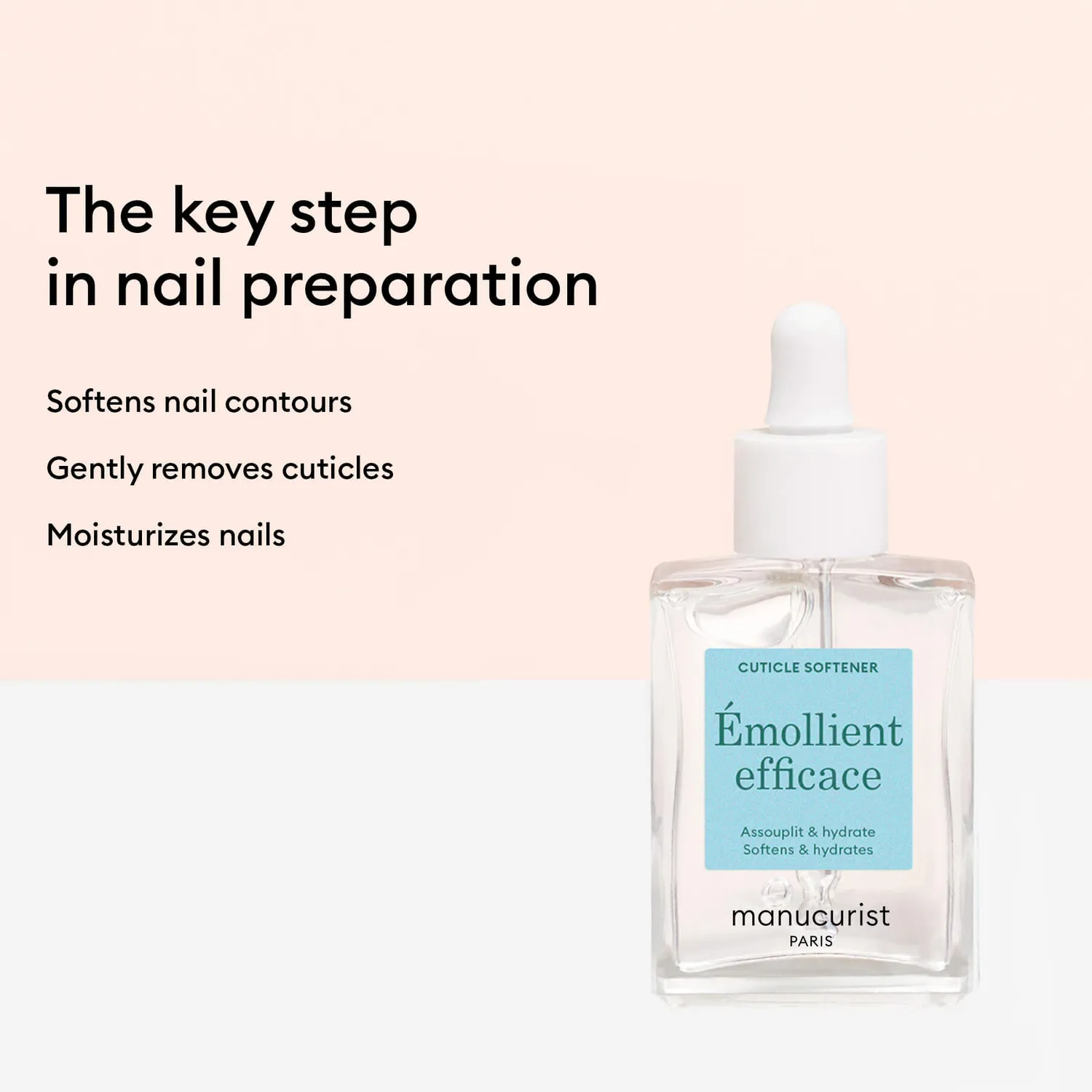 Manucurist Effective Emollient neglebåndmykner gel fukt