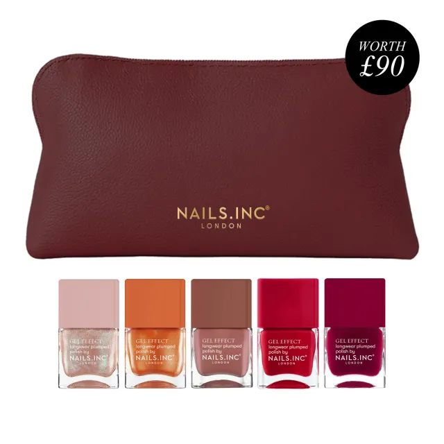 Nails Inc Autumn Aesthetic neglelakk 5-pakning høstfarger