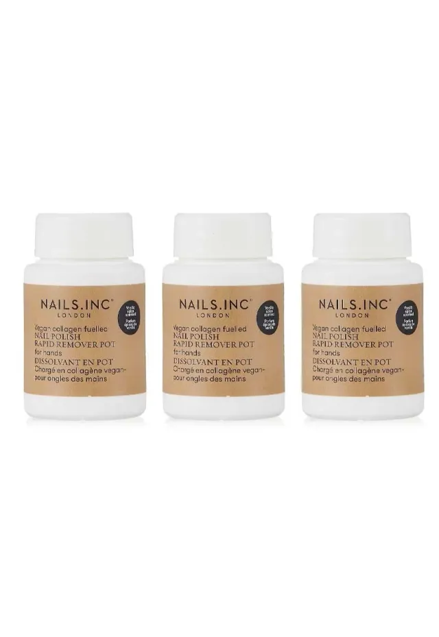 Nails Inc Vanilla Spice neglelakkfjerner trio