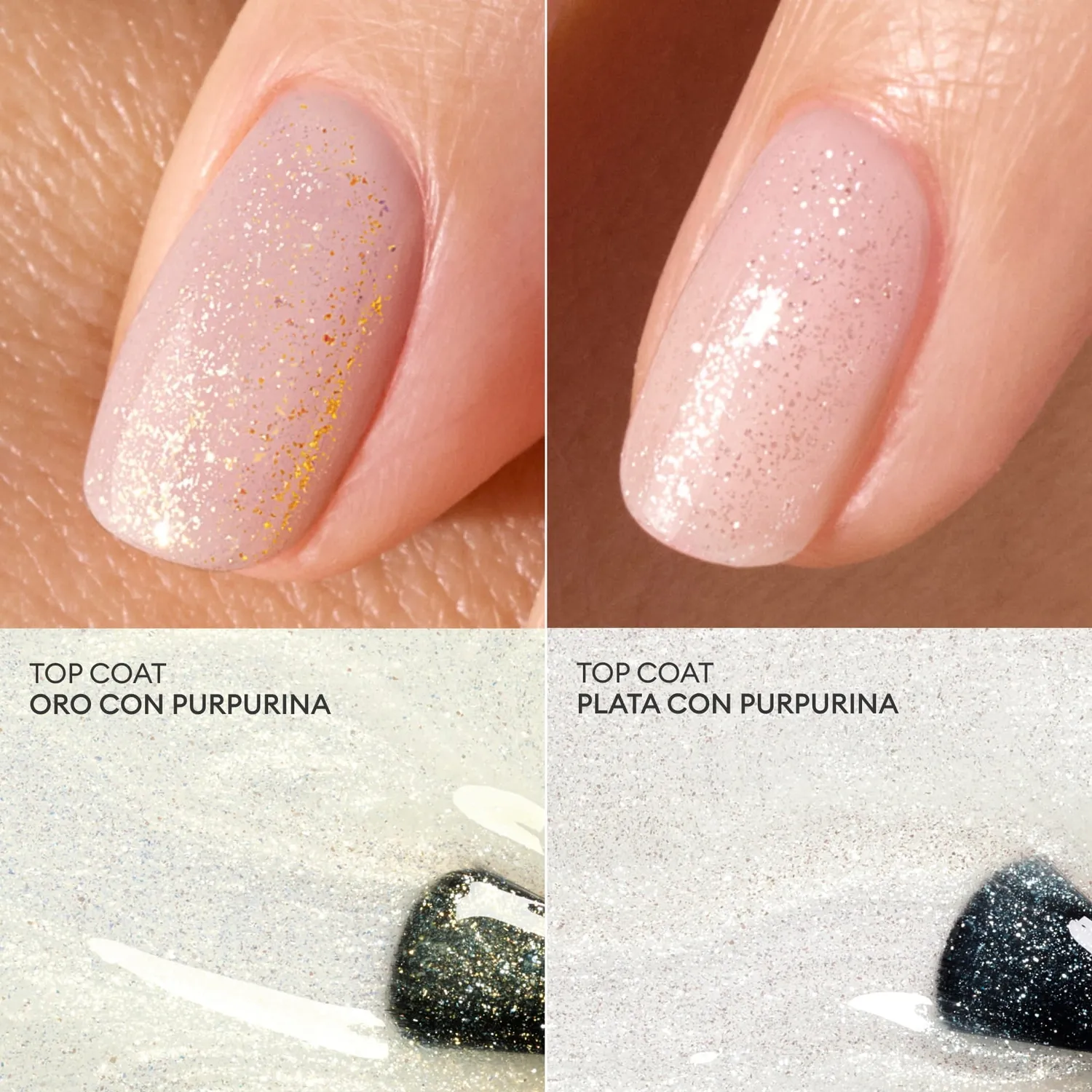 Manucurist Green Flash Glitter Top Coat gel gull