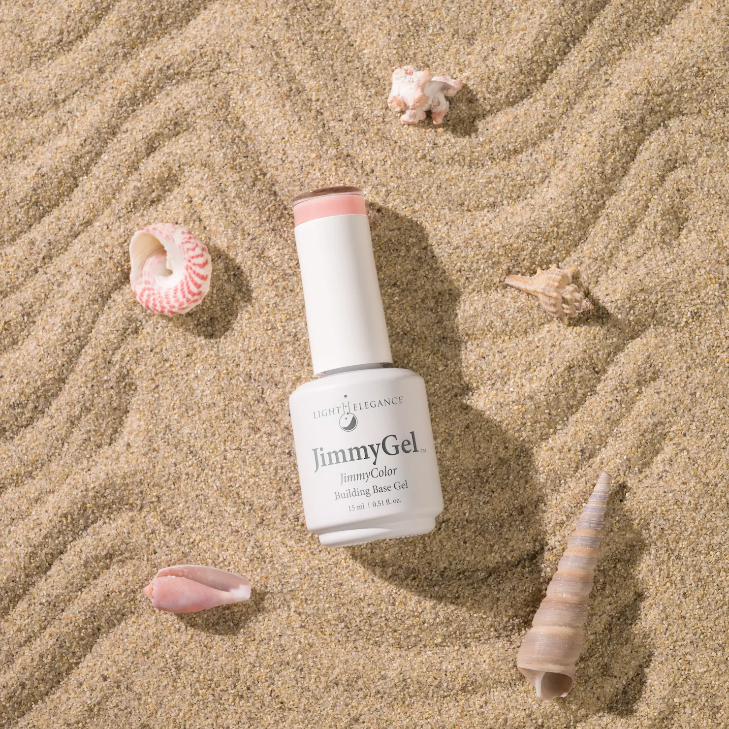 Light Elegance JimmyGel Coastal Blush basegel sheer