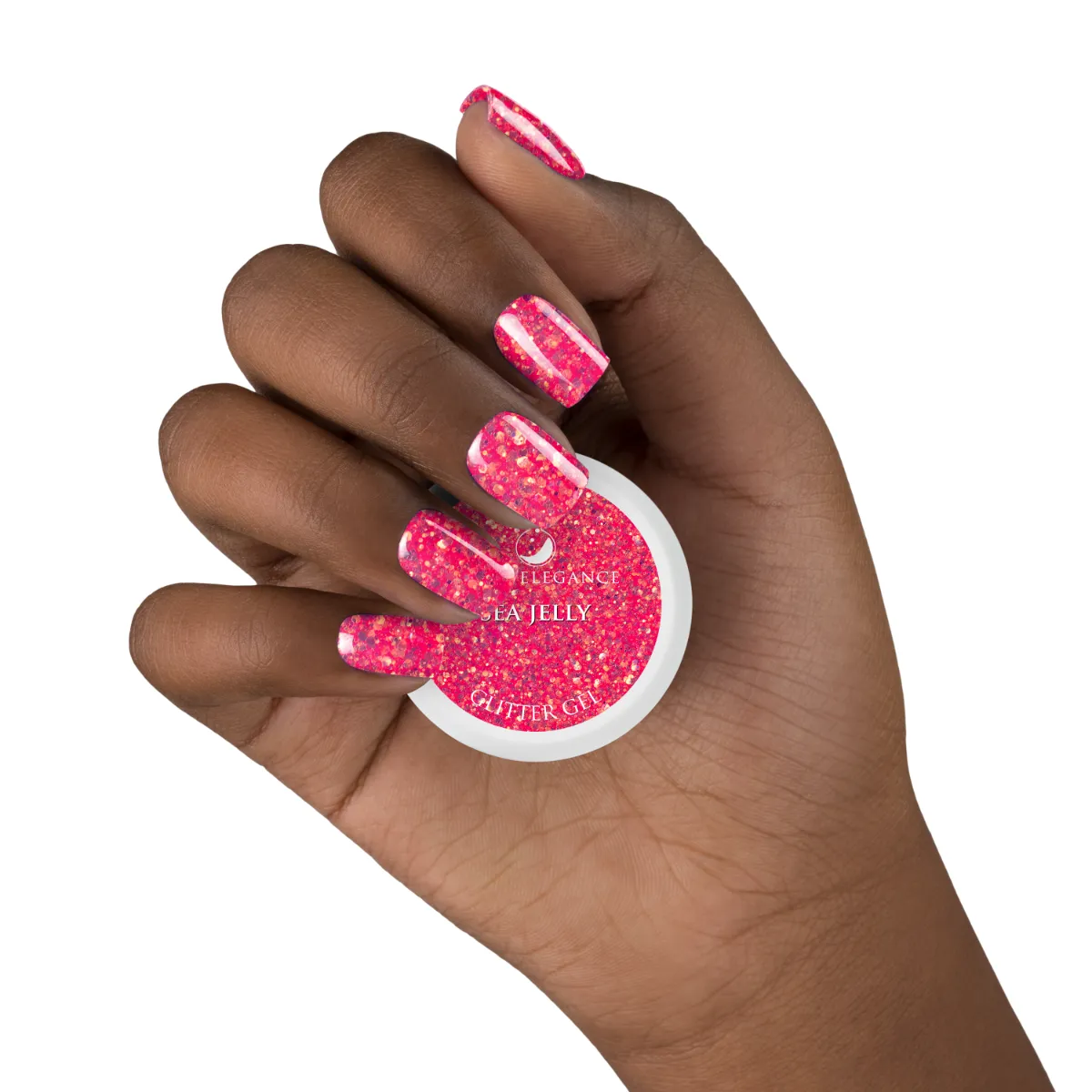 Light Elegance Sea Jelly glittergel 10 ml korallrosa