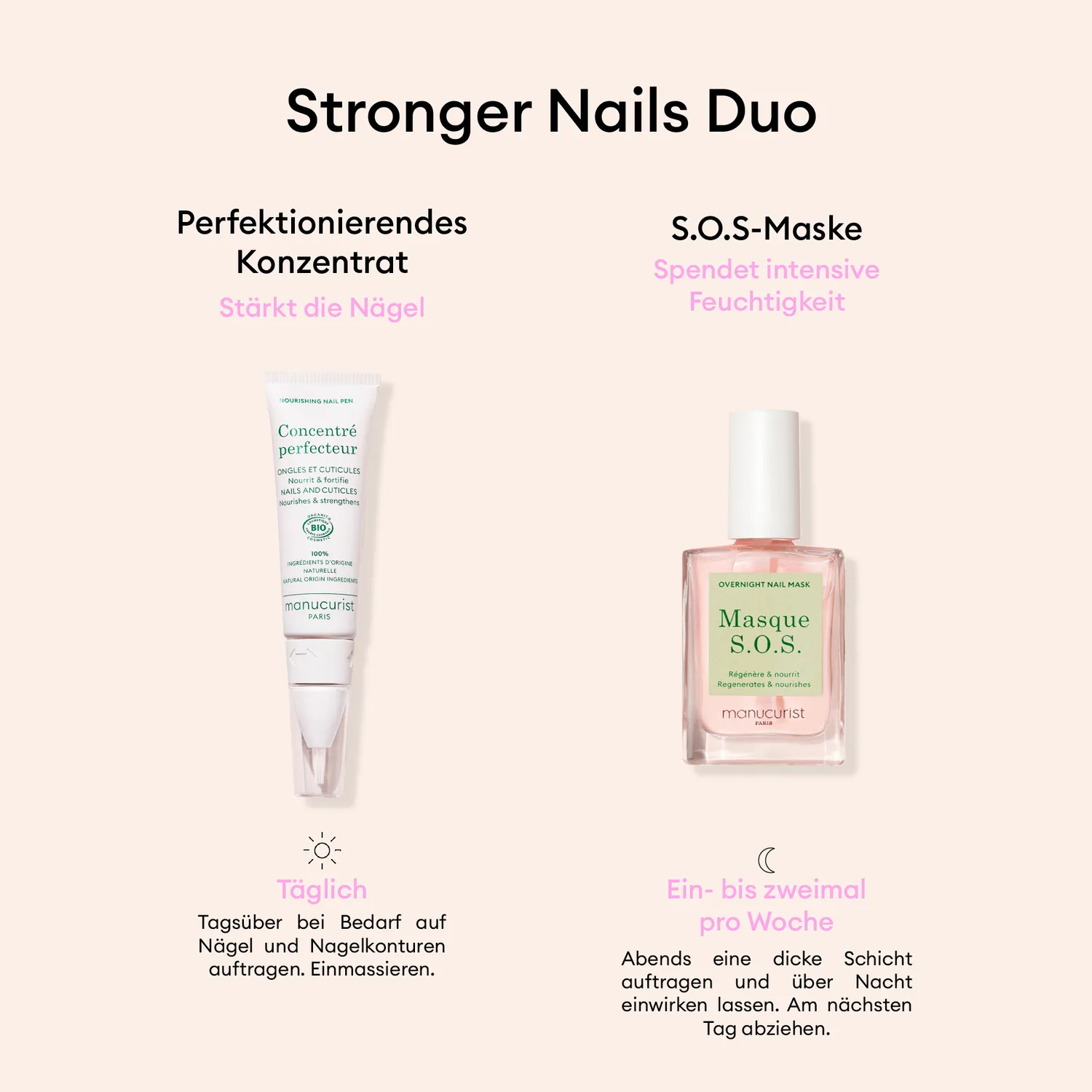 Manucurist Stronger Nails Duo neglepleiesett 2-del