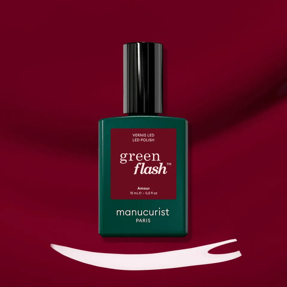 Manucurist Green Flash Amour gelelakk LED burgunder