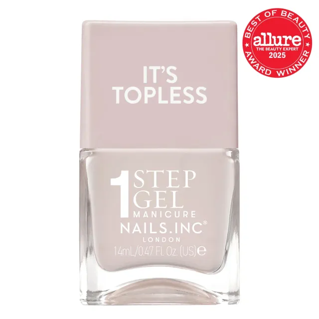 Nails Inc London It's Topless Melissa neglelakk 1-step gel
