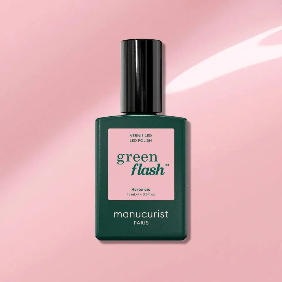 Manucurist Green Flash Hortencia gel-neglelakk lys rosa