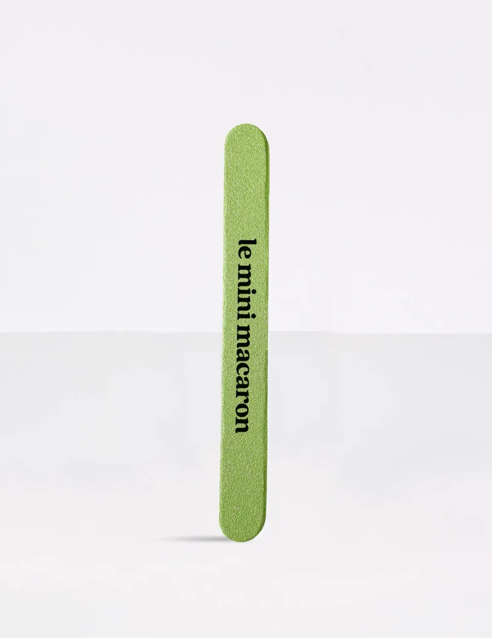 Le Mini Macaron Glittrig grønn neglefil 120/180 dobbeltsidig