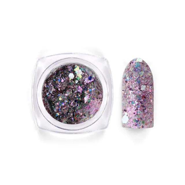 Boz Beauty Lounge Magenta Mix glitter negledesign