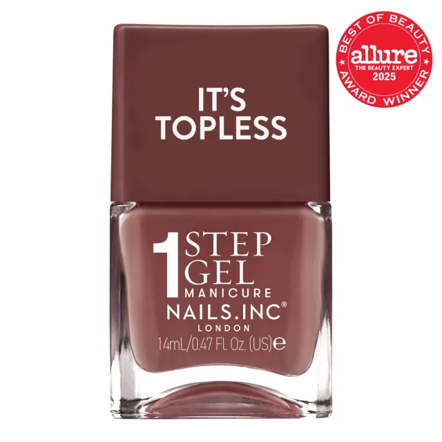 Nails Inc It's Topless Jojo neglelakk 1-step gel blank
