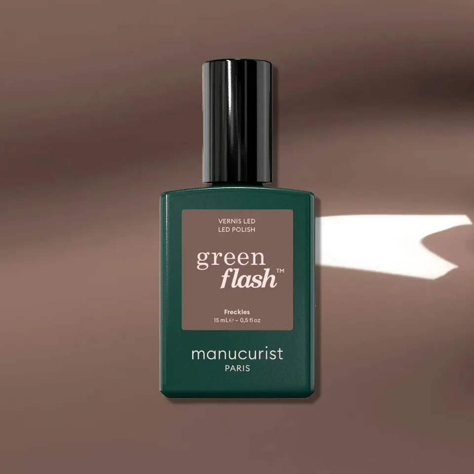 Manucurist Green Flash Freckles gelelakk brun kald