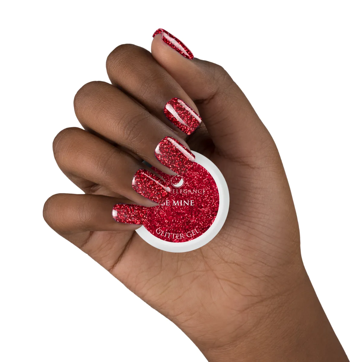 Light Elegance Be Mine glittergel 10 ml rød