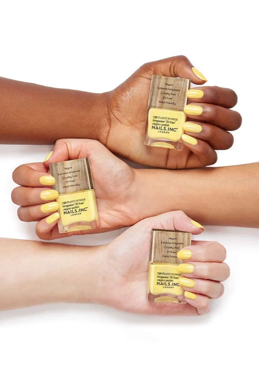 Nails Inc London Planet Perfect Plant Power neglelakk gul