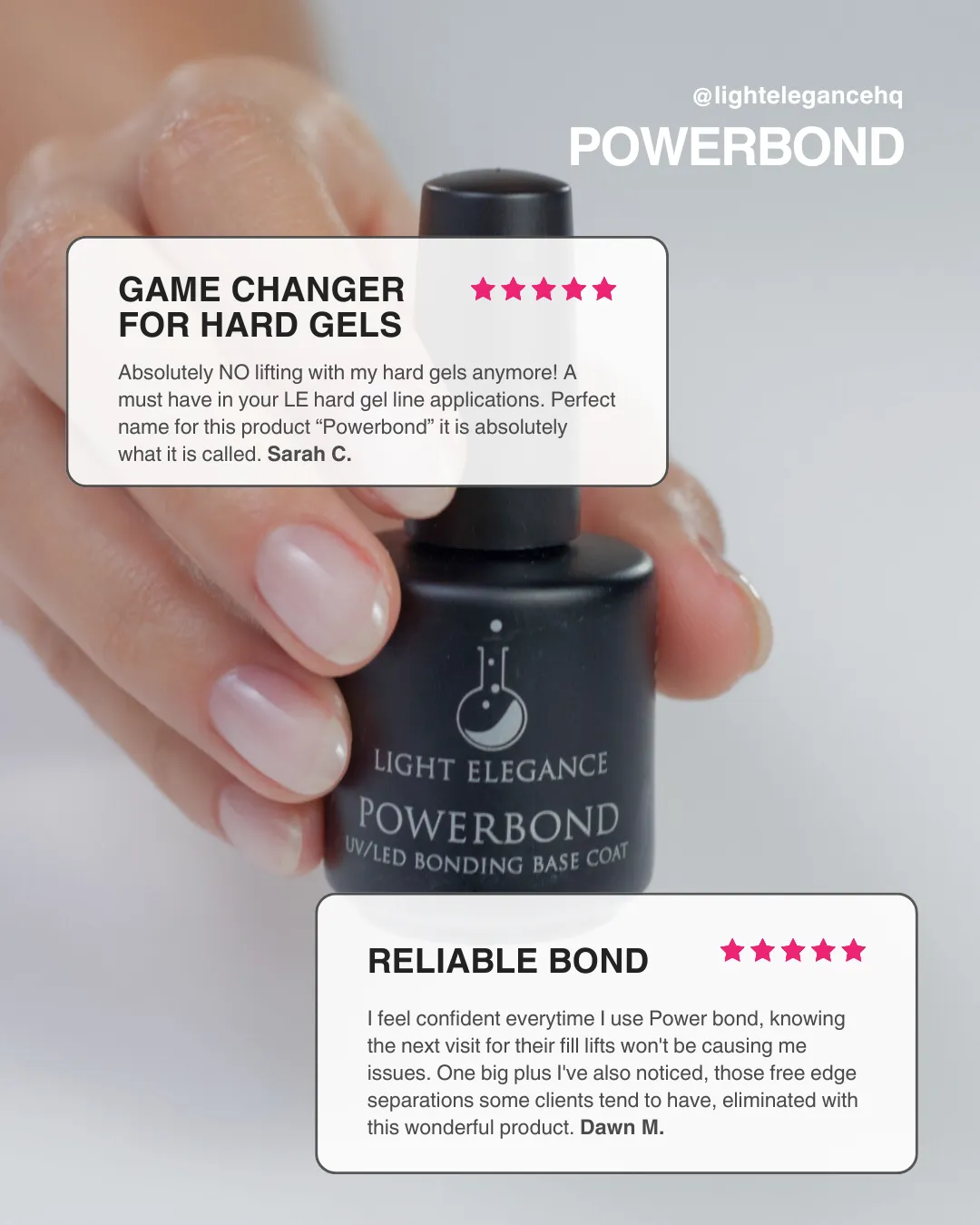 Light Elegance Powerbond bonding base coat negler