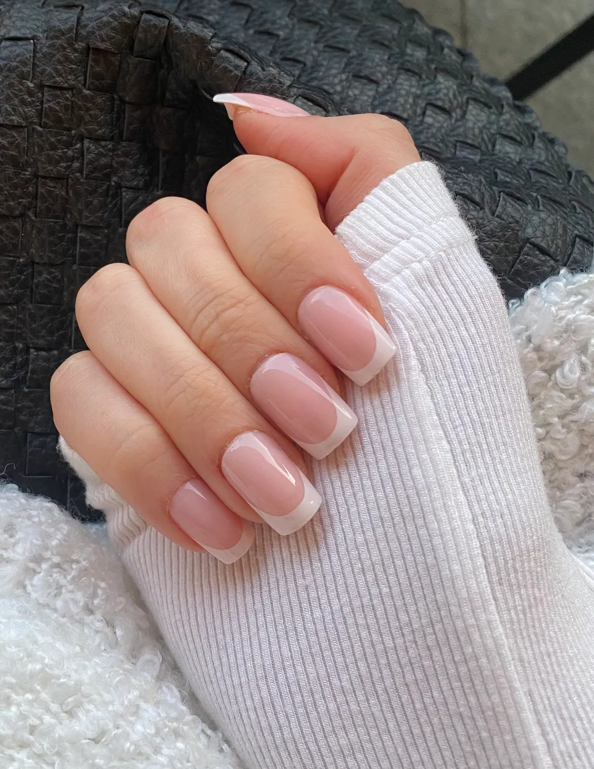 Le Mini Macaron Le Gel Nail Tips Short Round Square kunstnegler matt