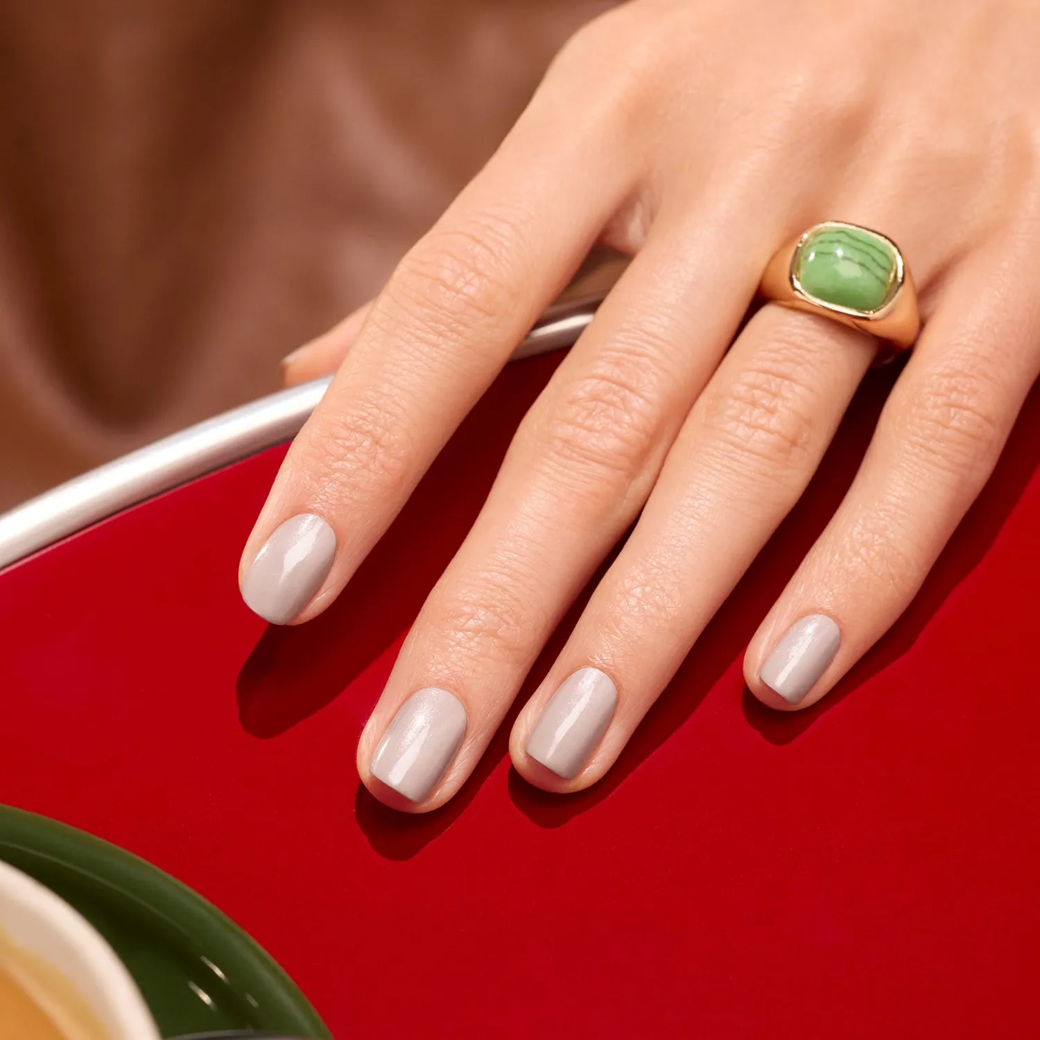 Manucurist Green neglelakk Tweed varm grå