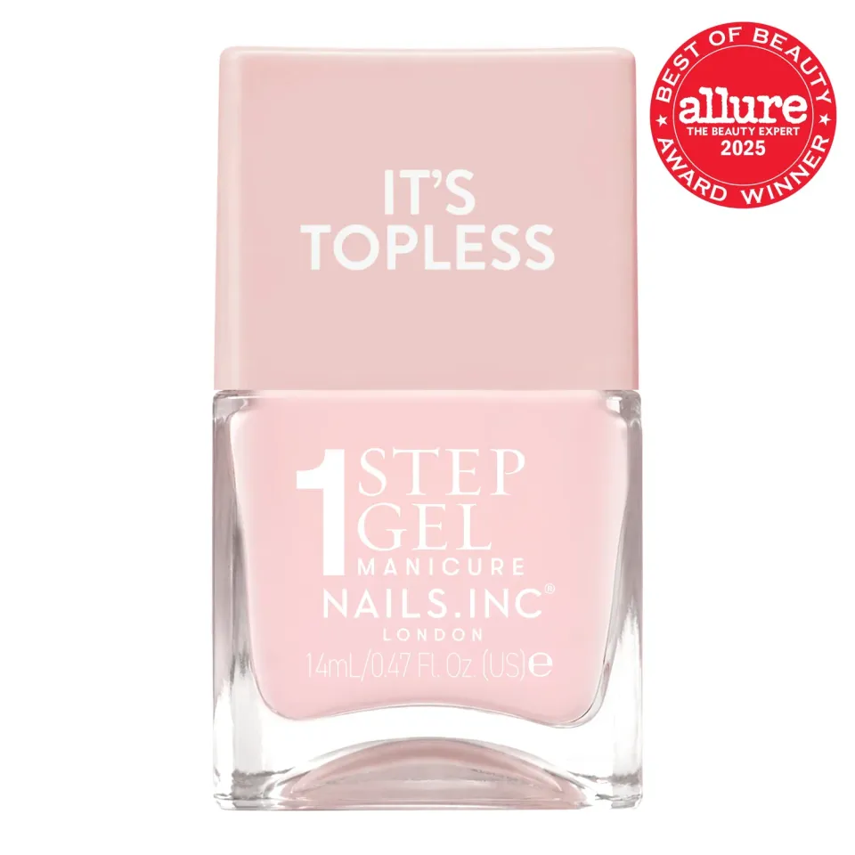 Nails Inc It's Topless Lottie gel neglelakk 1-steg