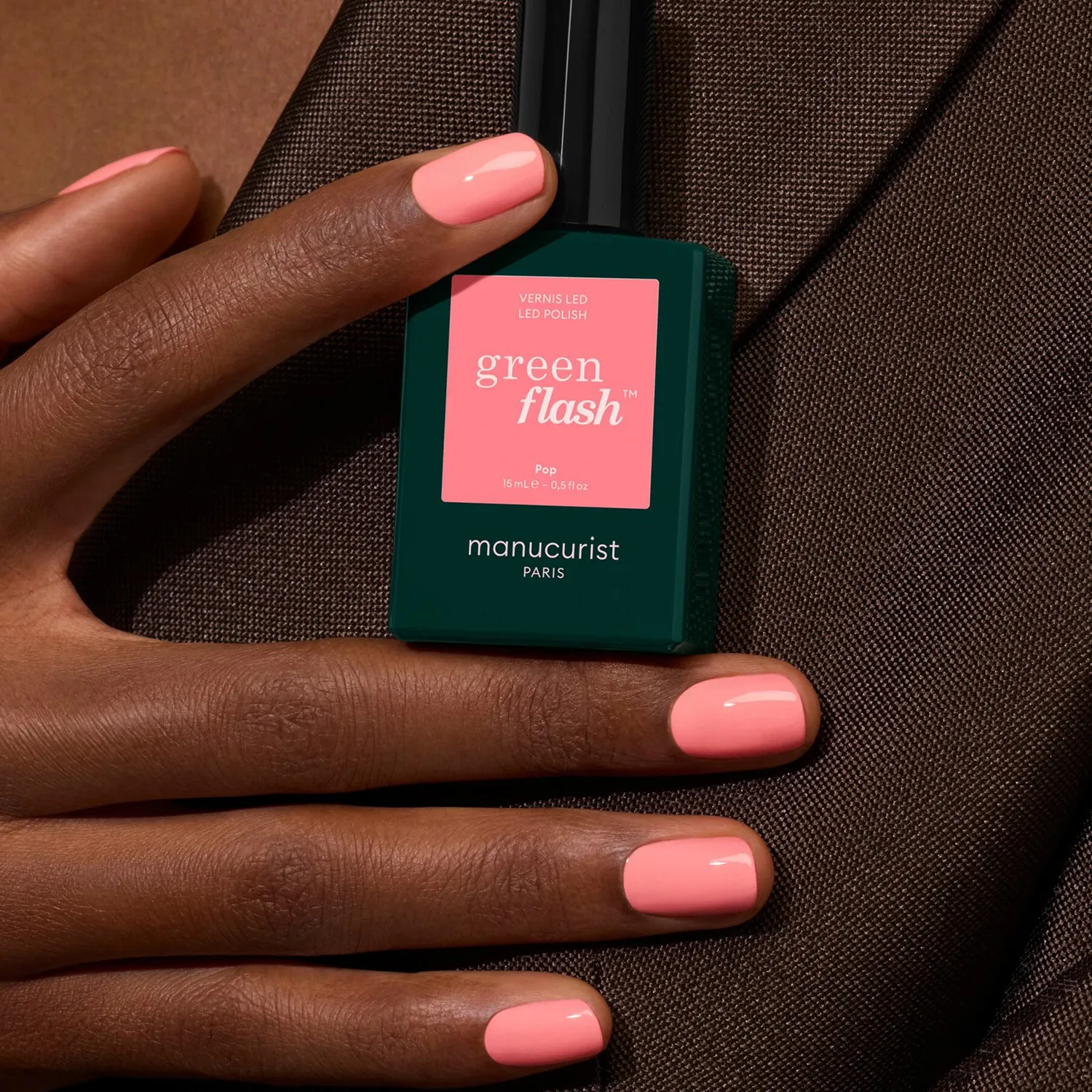 Manucurist Green Flash Pop gellakk – neonrosa