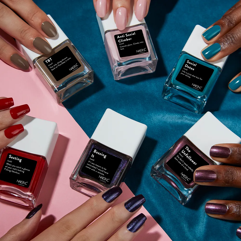 Nails Inc Anti-Social Climber neglelakk rosa vegan