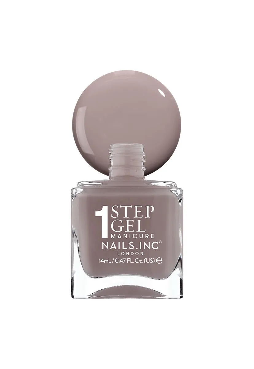Nails Inc London It's Topless Megan 1-Step gel-neglelakk brun